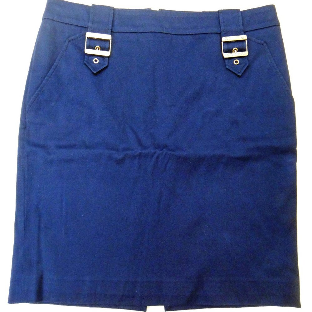GUCCI Designer Skirt, US-6, cotton mix, blue, great cond.